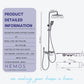 HEMOS BATHROOM FAUCET 4 MODE BRASS MIXER EXPOSED GREY & BLACK SHOWER SETS HM-19056