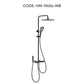 HEMOS BATHROOM FAUCET 4 MODE BRASS MIXER EXPOSED GREY & BLACK SHOWER SETS HM-19056