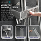 HEMOS X BATHROOM THREE WAY EXPOSED SHOWER SETS CONNECT WITH WATER HEATER MATT BLACK & GREY 26SERIES