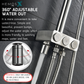 HEMOS X BATHROOM THREE WAY EXPOSED SHOWER SETS CONNECT WITH WATER HEATER MATT BLACK & GREY 26SERIES