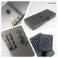 HEMOS X BATHROOM THREE WAY EXPOSED SHOWER SETS CONNECT WITH WATER HEATER MATT BLACK & GREY 26SERIES