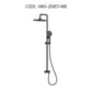 HEMOS X BATHROOM THREE WAY EXPOSED SHOWER SETS CONNECT WITH WATER HEATER MATT BLACK & GREY 26SERIES