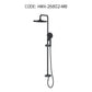 HEMOS X BATHROOM THREE WAY EXPOSED SHOWER SETS CONNECT WITH WATER HEATER MATT BLACK & GREY 26SERIES