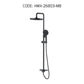 HEMOS X BATHROOM THREE WAY EXPOSED SHOWER SETS CONNECT WITH WATER HEATER MATT BLACK & GREY 26SERIES