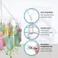 GOMEZ STEEL ROUND ANTI-WIND LOCK STOCKING HANGER WITH CLIPS PENYANGKUT STOKING GMH-2020
