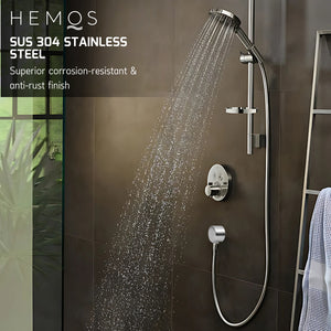HEMOS PARTS SUS 304 SOLID WALL HANDSHOWER SUPPLY ELBOW CONNECTOR (SQUARE & ROUND) HM-0055,0081