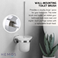 HEMOS SUS 304 STAINLESS STEEL TOILET BRUSH WITH HOLDER CONTAINER HMBF-83806