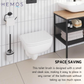 HEMOS SUS 304 STAINLESS STEEL TOILET BRUSH WITH HOLDER CONTAINER HMBF-83806