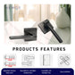 HEMOS 60-70MM TUBULAR LEVEL HANDLE DOOR LOCK KUNCI TOMBOL PINTU RUMAH SILVER BLACK GREY HM-5202,HM-5213-MS