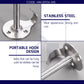 HEMOS STAINLESS STEEL DOOR STOPPER/WITH HOOK WALL MOUNTED ANTI-NOISE PENYUMBAT PINTU HM-5905,5906