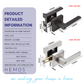 HEMOS 60-70MM TUBULAR LEVEL HANDLE DOOR LOCK KUNCI TOMBOL PINTU RUMAH SILVER BLACK GREY HM-5202,HM-5213-MS