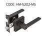 HEMOS 60-70MM TUBULAR LEVEL HANDLE DOOR LOCK KUNCI TOMBOL PINTU RUMAH SILVER BLACK GREY HM-5202,HM-5213-MS