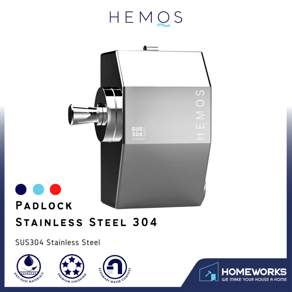 HEMOS 50MM SUS 304 HOUSE COVER LOCK ANTI-CUT & THIEF EXTRA LARGE PADLOCK KUNCI MANGGA HML-505-500