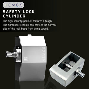 HEMOS 50MM SUS 304 HOUSE COVER LOCK ANTI-CUT & THIEF EXTRA LARGE PADLOCK KUNCI MANGGA HML-505-500