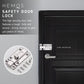 HEMOS HEAVY DUTY SECURITY DOOR CHAIN/SWING BAR DOOR LOCK/DOOR BOLTS LATCH ANTI-THEFT FOR HOME
