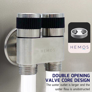 HEMOS BATHROOM FAUCET SUS 304 MINI MULTI-FUNCTION TWO WAY TAP WASHING MACHINE DUAL VALVE HM-3627
