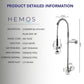 HEMOS COMMERCIAL RESTAURANT INDUSTRY KITCHEN PILLAR FLEXIBLE SINK TAP KEPALA PAIP DAPUR HM-19053