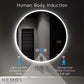600/700/800MM LED LIGHT WALL MOUNTED ROUND MIRROR MATT FINISHING LAMPU CERMIN DINDING HM-YKL01