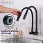 HEMOS KITCHEN FAUCET SUS 304 BLACK FLEXIBLE NYLON PILLAR WALL SINK TAP KEPALA PAIP SINKI 36SERIES