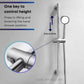 HEMOS BATHROOM FITTING SUS 304 SHOWER ADJUSTABLE BAR GELONGSOR PANCURAN (ROUND/SQUARE) HM-0052,0053