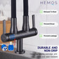 HEMOS KITCHEN FAUCET SUS 304 BLACK FLEXIBLE NYLON PILLAR WALL SINK TAP KEPALA PAIP SINKI 36SERIES