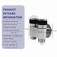 HEMOS BATHROOM FAUCET SUS 304 MINI MULTI-FUNCTION TWO WAY TAP WASHING MACHINE DUAL VALVE HM-3627