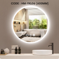 600/700/800MM LED LIGHT WALL MOUNTED ROUND MIRROR MATT FINISHING LAMPU CERMIN DINDING HM-YKL01