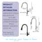 HEMOS KITCHEN FAUCET SUS 304 PULL OUT FLEXIBLE MIXER HOT COLD WATER KEPALA PAIP SINKI HM-51011,19034