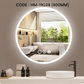 600/700/800MM LED LIGHT WALL MOUNTED ROUND MIRROR MATT FINISHING LAMPU CERMIN DINDING HM-YKL01