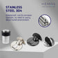 HEMOS PARTS SUS 304 MAGNET DOOR STOPPER HIDDEN FLOOR MOUNT DOOR CATCH FREE PUNCHING DOOR HM-5907-MS