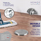 HEMOS PARTS SUS 304 MAGNET DOOR STOPPER HIDDEN FLOOR MOUNT DOOR CATCH FREE PUNCHING DOOR HM-5907-MS