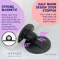 HEMOS PARTS SUS 304 MAGNET DOOR STOPPER HIDDEN FLOOR MOUNT DOOR CATCH FREE PUNCHING DOOR HM-5907-MS