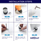 HEMOS PARTS SUS 304 MAGNET DOOR STOPPER HIDDEN FLOOR MOUNT DOOR CATCH FREE PUNCHING DOOR HM-5907-MS