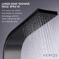 HEMOS BATHROOM FAUCET 4 MODE STAINLESS STEEL 304 MIXER EXPOSED BLACK CHROME SHOWER SETS HM-19052