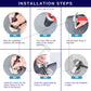 HEMOS PARTS SUS 304 MAGNET DOOR STOPPER HIDDEN FLOOR MOUNT DOOR CATCH FREE PUNCHING DOOR HM-5907-MS
