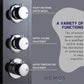 HEMOS BATHROOM FAUCET 4 MODE STAINLESS STEEL 304 MIXER EXPOSED BLACK CHROME SHOWER SETS HM-19052