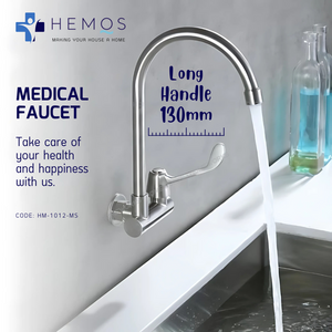 HEMOS HYGIENE MEDICAL HEALTH LONG HANDLE WATER TAP PILLAR WALL SINK TAP KEPALA PAIP AIR HOSPITAL