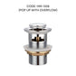 HEMOS BATHROOM FAUCET BRASS UMBRELLA POP UP SPRING PUSH PRESS OVERFLOW BASIN WASTE