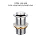HEMOS BATHROOM FAUCET BRASS UMBRELLA POP UP SPRING PUSH PRESS OVERFLOW BASIN WASTE