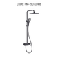 HEMOS BATHROOM FAUCET 3 MODE BRASS MIXER RAIN SHOWER SETS SET MANDIAN HM-19070-MB