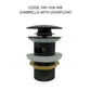 HEMOS BATHROOM FAUCET BRASS UMBRELLA POP UP SPRING PUSH PRESS OVERFLOW BASIN WASTE