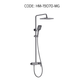HEMOS BATHROOM FAUCET 3 MODE BRASS MIXER RAIN SHOWER SETS SET MANDIAN HM-19070-MB