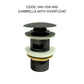 HEMOS BATHROOM FAUCET BRASS UMBRELLA POP UP SPRING PUSH PRESS OVERFLOW BASIN WASTE