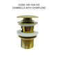 HEMOS BATHROOM FAUCET BRASS UMBRELLA POP UP SPRING PUSH PRESS OVERFLOW BASIN WASTE