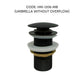 HEMOS BATHROOM FAUCET BRASS UMBRELLA POP UP SPRING PUSH PRESS OVERFLOW BASIN WASTE