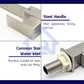 HEMOS KITCHEN FAUCET STAINLESS STEEL SUS 304 PILLAR SINK TAP KEPALA PAIP AIR DAPUR HM-18018-MS
