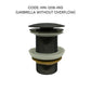 HEMOS BATHROOM FAUCET BRASS UMBRELLA POP UP SPRING PUSH PRESS OVERFLOW BASIN WASTE