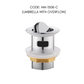 HEMOS BATHROOM FAUCET BRASS UMBRELLA POP UP SPRING PUSH PRESS OVERFLOW BASIN WASTE