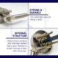 HEMOS 60-70MM TUBULAR LEVEL DOOR LOCK KUNCI TOMBOL PINTU RUMAH SILVER BLACK GREY HM-5210
