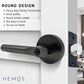 HEMOS 60-70MM TUBULAR LEVEL DOOR LOCK KUNCI TOMBOL PINTU RUMAH SILVER BLACK GREY HM-5210